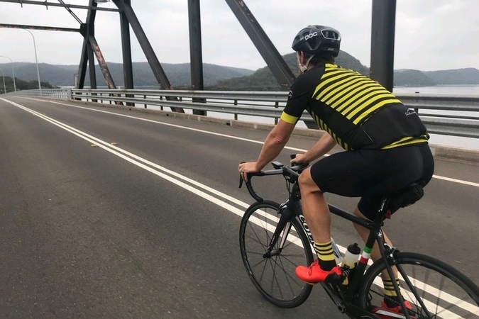 Cruising Sydney Harbour Bridge in lockdown - Bee Cycle Jersey