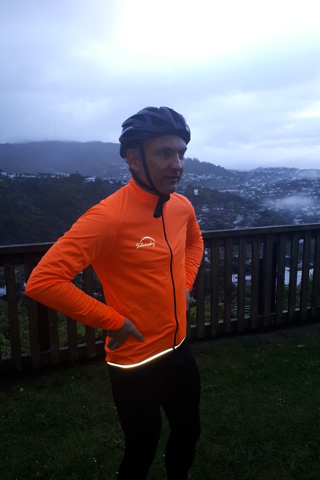 Stand out....Road Cone Men's Waterproof Cycle Jacket