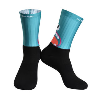 Sock Monster Green- Custom Cycle Socks