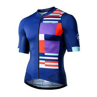 Blue Mondrian - Men's Custom Cycle Jersey