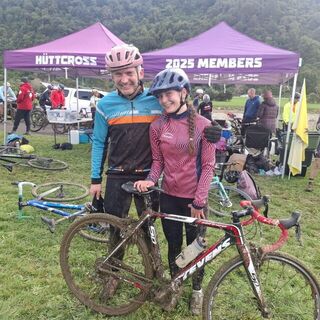 Hutt Cross....muddy, but all smiles. Men's Jack Frost, Women's Whirlwind